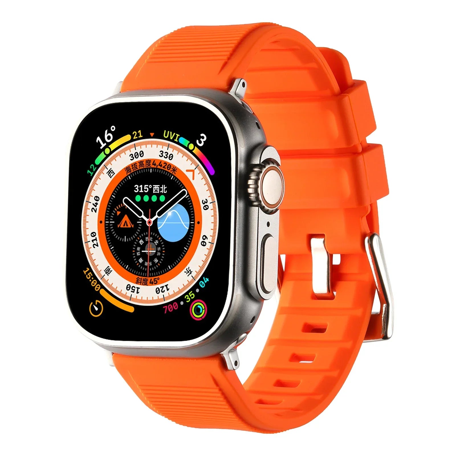 Durable Silicone Replacement Strap for Apple Watch
