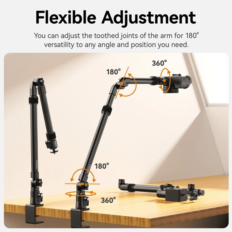 Ulanzi ZJ02 Adjustable Desk Mount Stand with Holding Arm