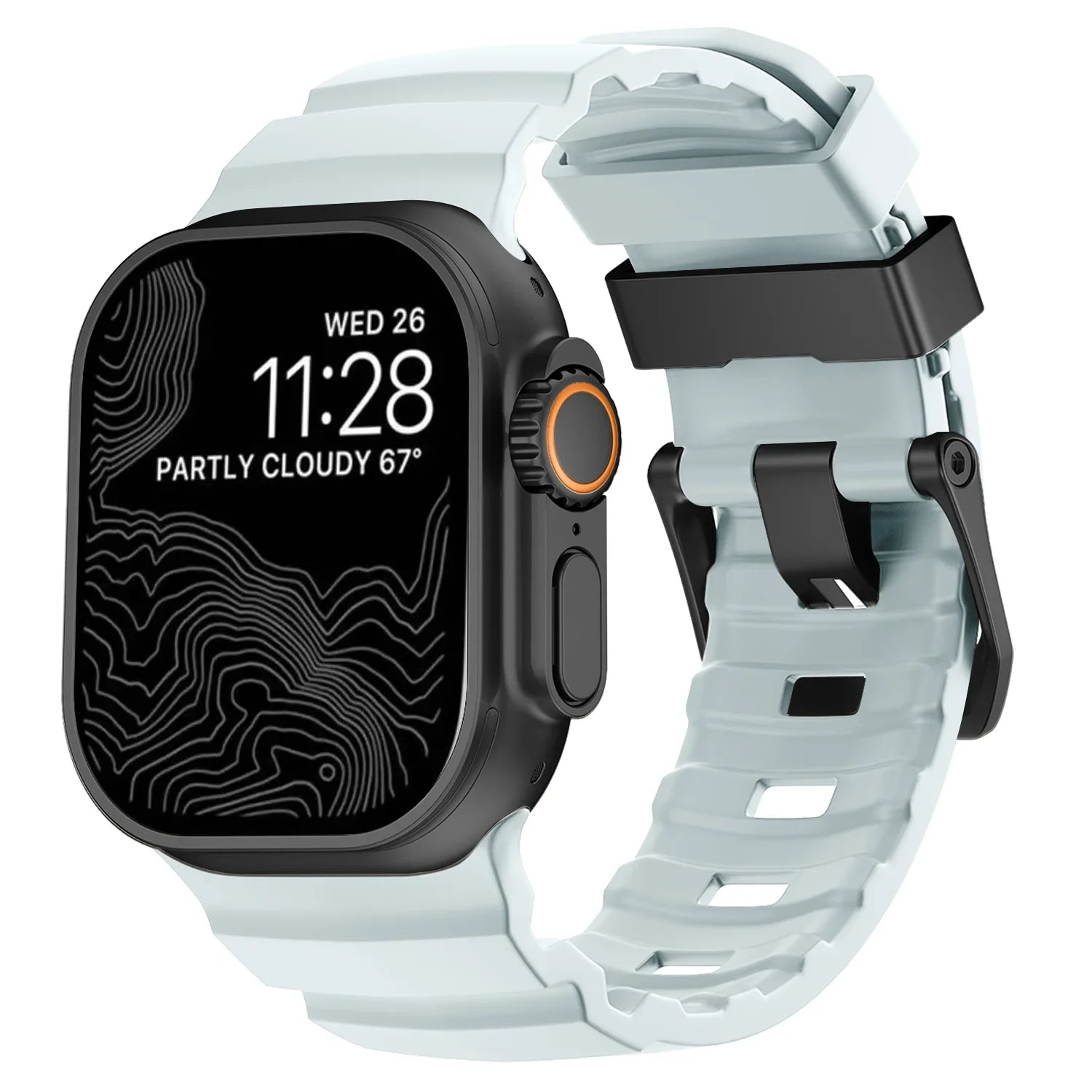 Durable Trail Silicone Replacement Strap for Apple Watch
