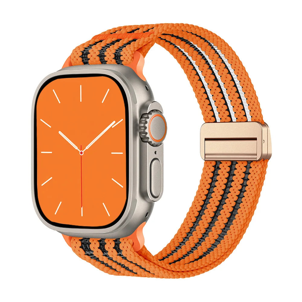 Woven Nylon Magnetic Closure Strap for Apple Watch