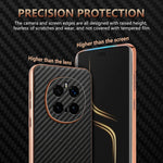 Durable Carbon Fiber Pattern Phone Case for Honor Magic 7 / Magic 7 Pro