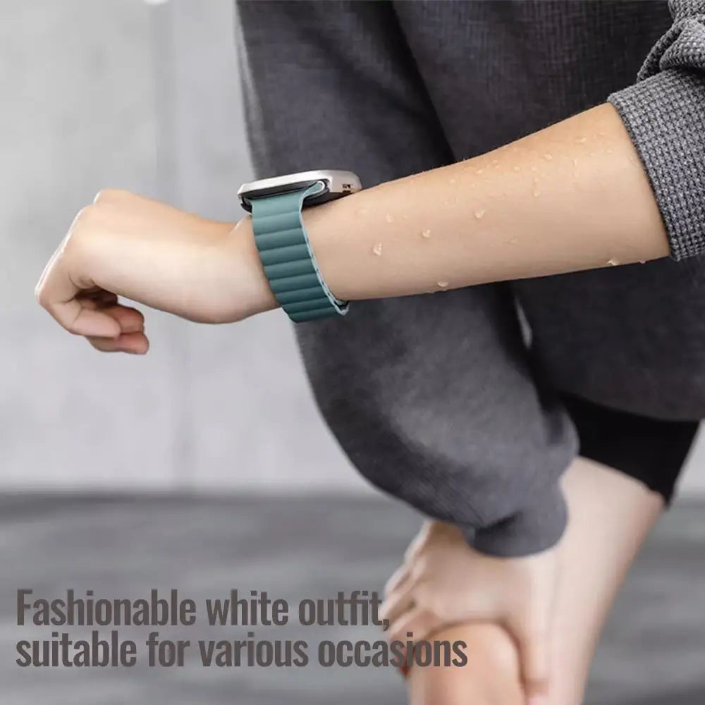 Adjustable Magnetic Silicone Band for Apple Watch