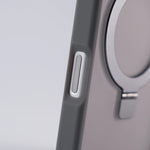 Frosted Matte Shockproof MagSafe Case with Metal Kickstand for iPhone 17 Series