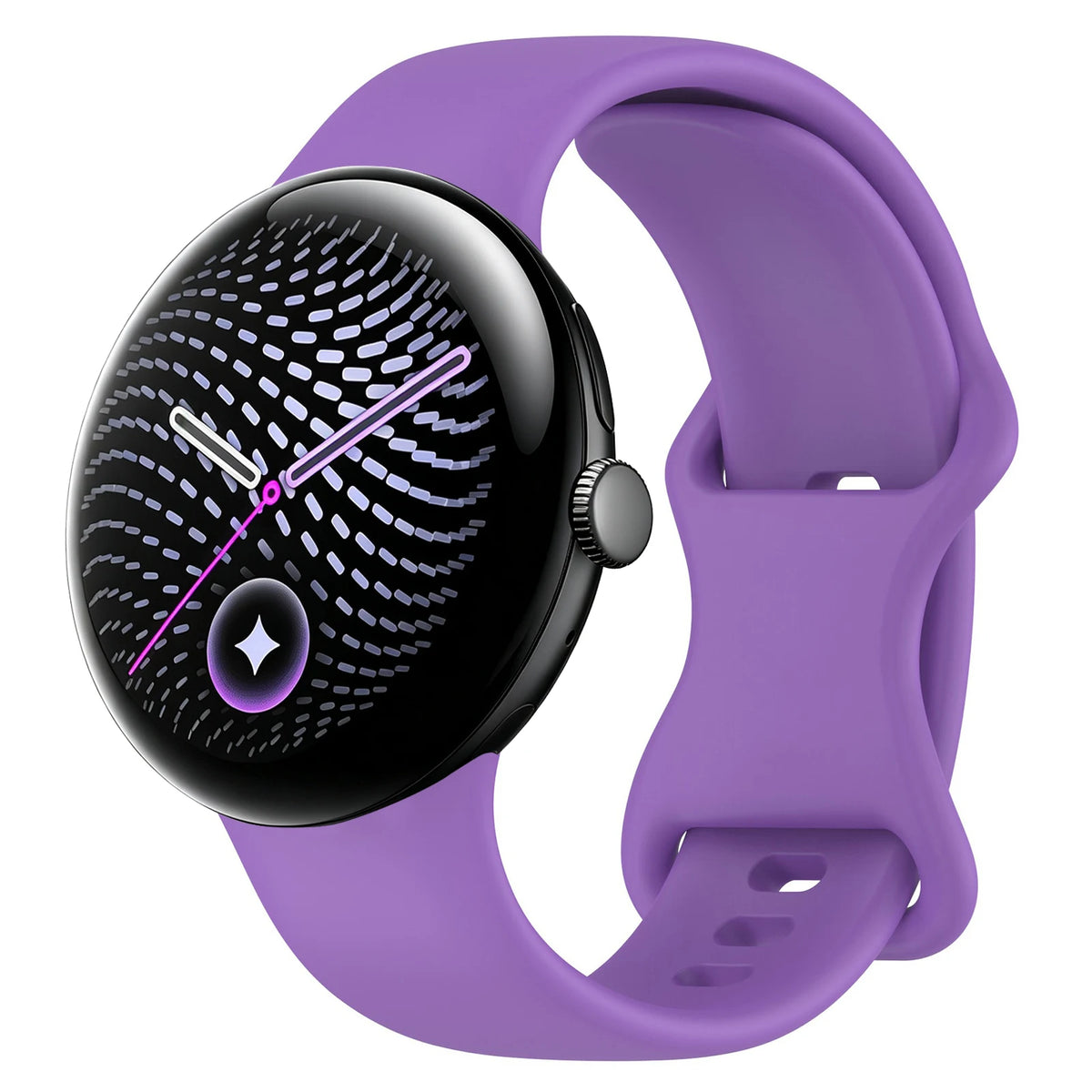 Silicone Quick-Release Watch Band with 8-Shape Anchor Connector for Google Pixel Watch 4