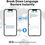 PAXA OpenAirUltra 3-in-1 AI Translation Earbuds with Color Touch Screen