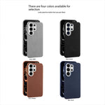 Luxury Leather Magnetic Case for Samsung Galaxy S26 Series