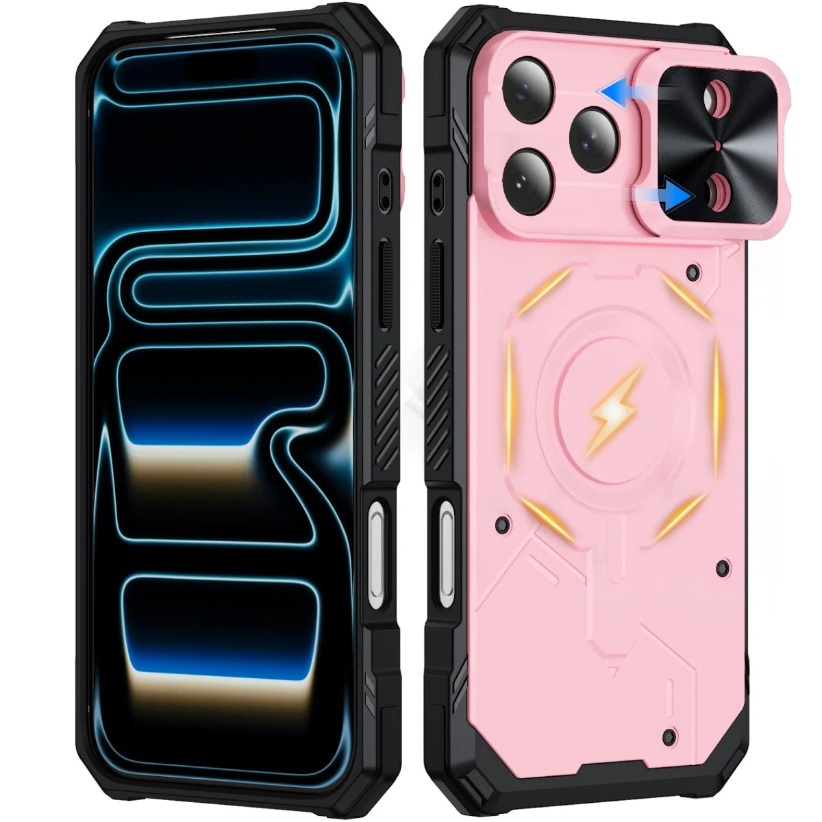 Rugged Sliding Lens Cover MagSafe Case or iPhone 18 Series