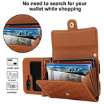 Stylish Leather Wallet Flip Case for Samsung Galaxy Z Flip 6
