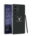 Premium Moose Pattern Leather Case with Soft Edge for Samsung Galaxy S25 Ultra