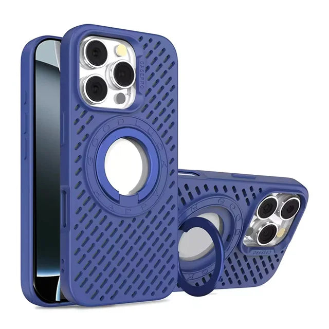 Cooling Heat Dissipation MagSafe Case with Bracket for iPhone 15 Series