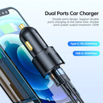 Essager 100W USB-C Quick Car Charger