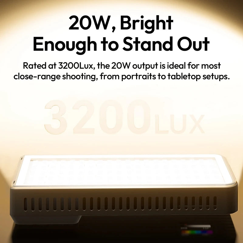 Ulanzi K20RGB 20W RGB Panel Light