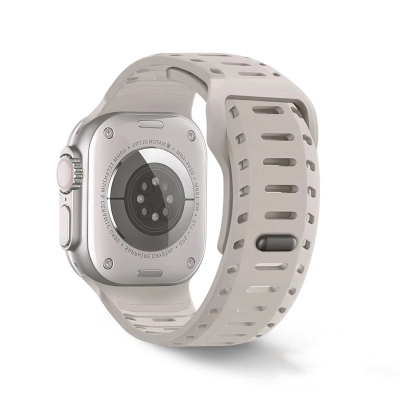 Premium Silicone Breathable Band for Apple Watch
