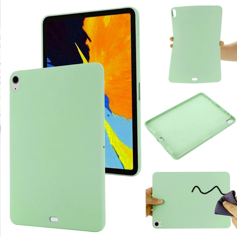 Premium Soft Liquid Silicone Case for iPad Air M2 (2024)