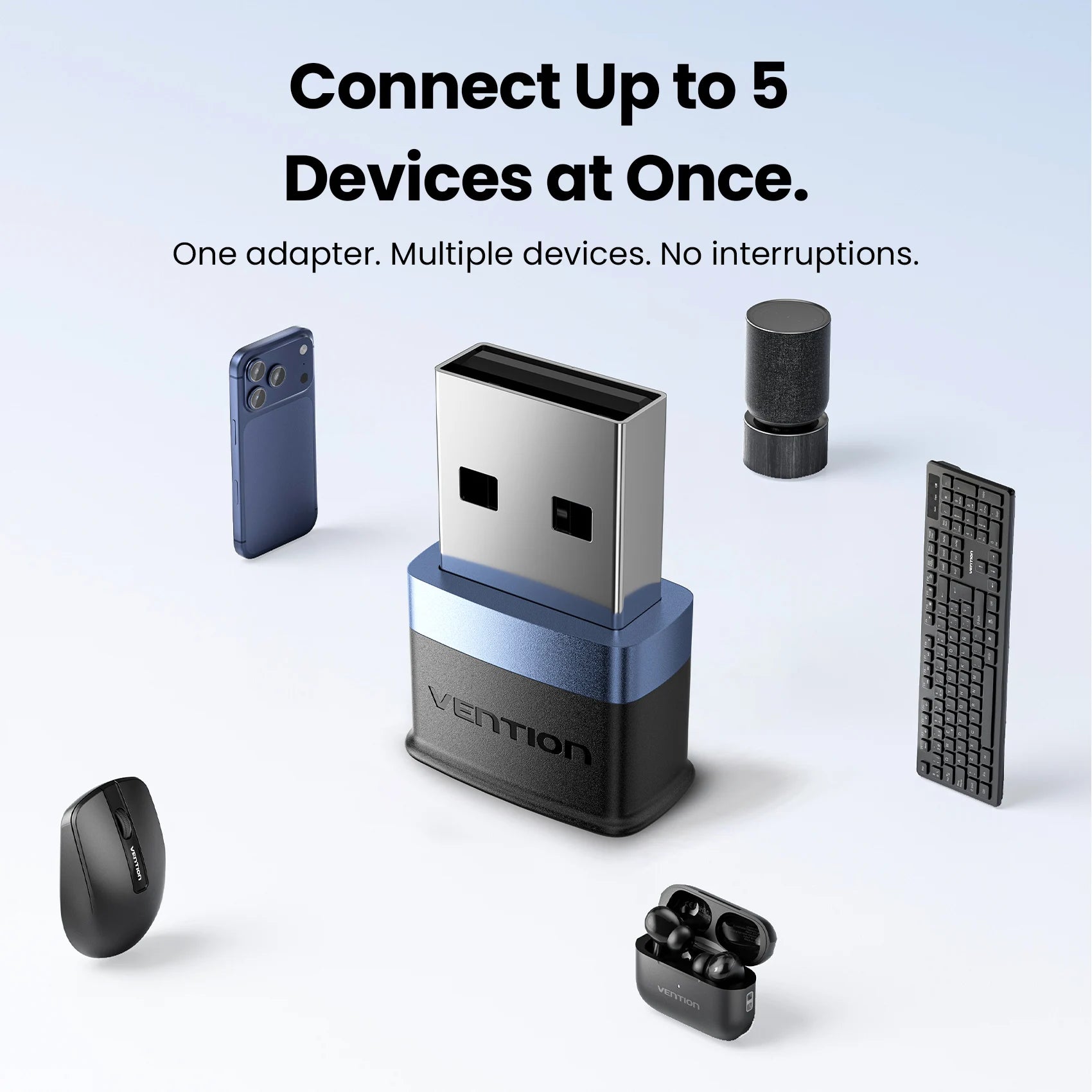 Vention Mini USB Bluetooth 6.0 Adapter