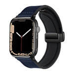 Genuine Leather Magnetic Bracelet Band for Apple Watch