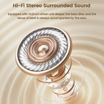 Toocki Gas Conduction Bluetooth 5.3 Lightweight Ear-Hook Wireless Headphones