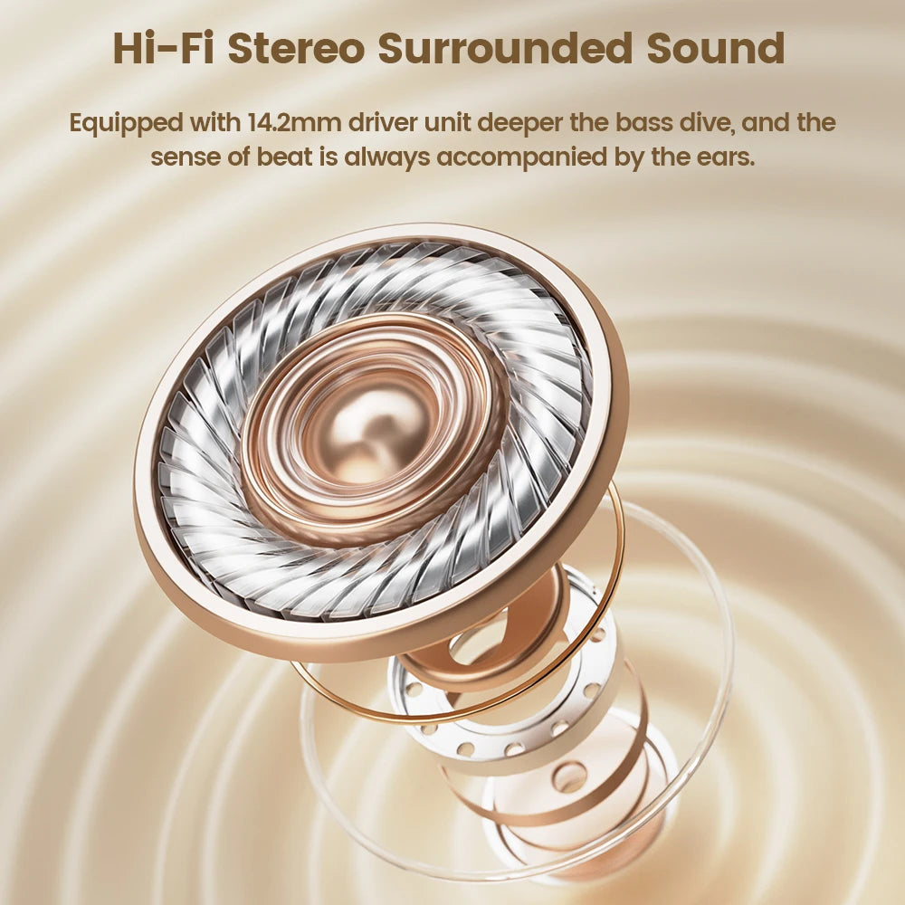 Toocki Gas Conduction Bluetooth 5.3 Lightweight Ear-Hook Wireless Headphones