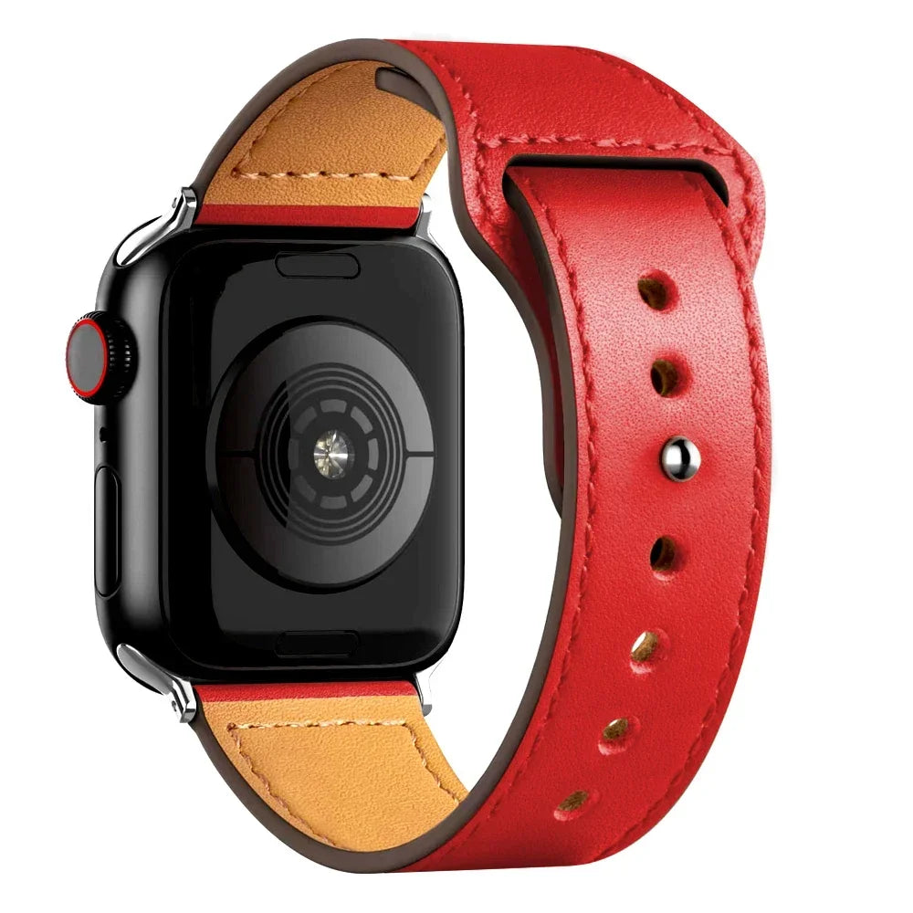 Luxury Genuine Leather Strap for Apple Watch