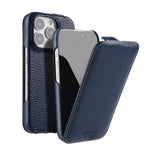 Premium Genuine Leather Magnetic Flip Case for iPhone 16 Series