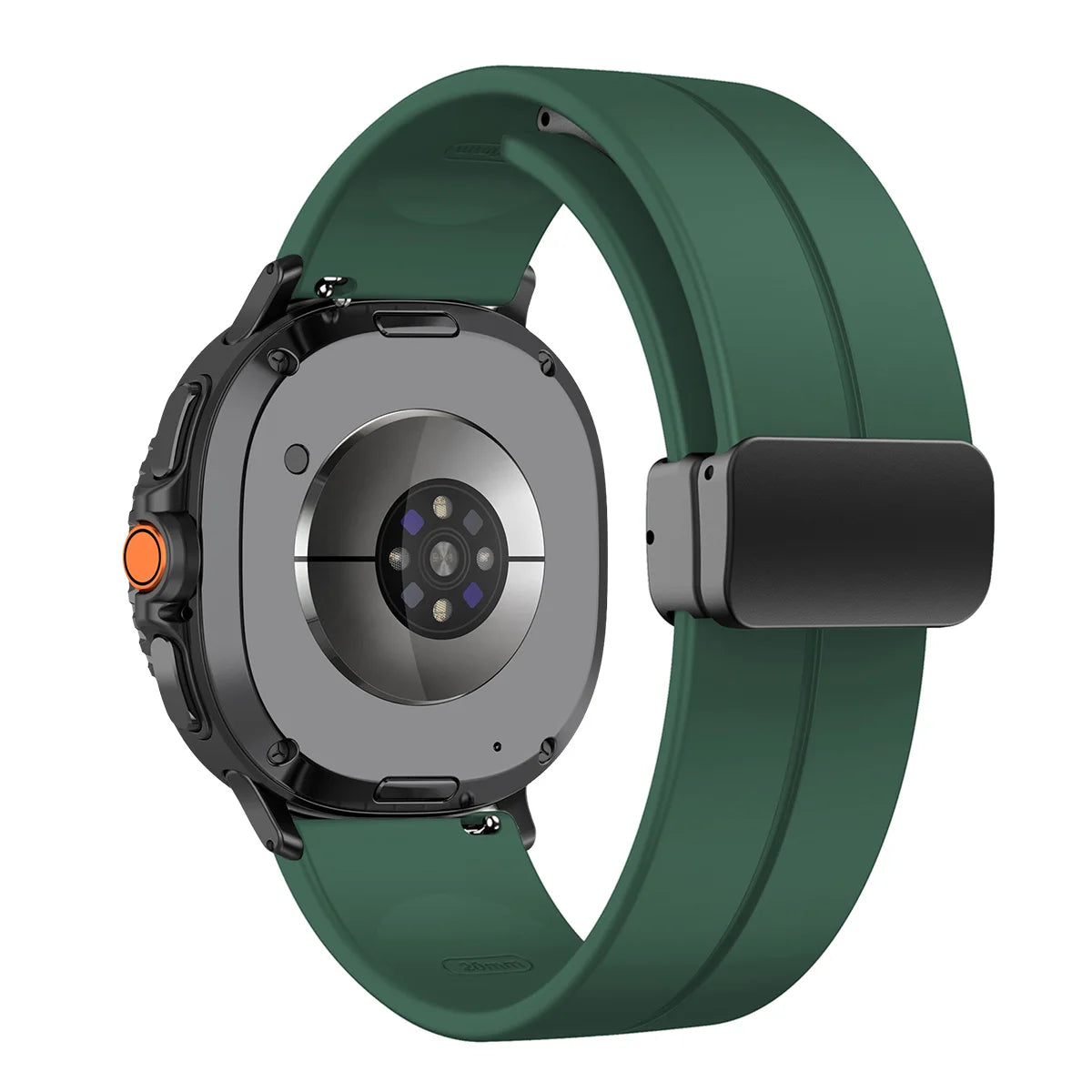 Silicone Magnetic Buckle Strap for Samsung Galaxy Watch 8 /  Galaxy Watch 8 Classic