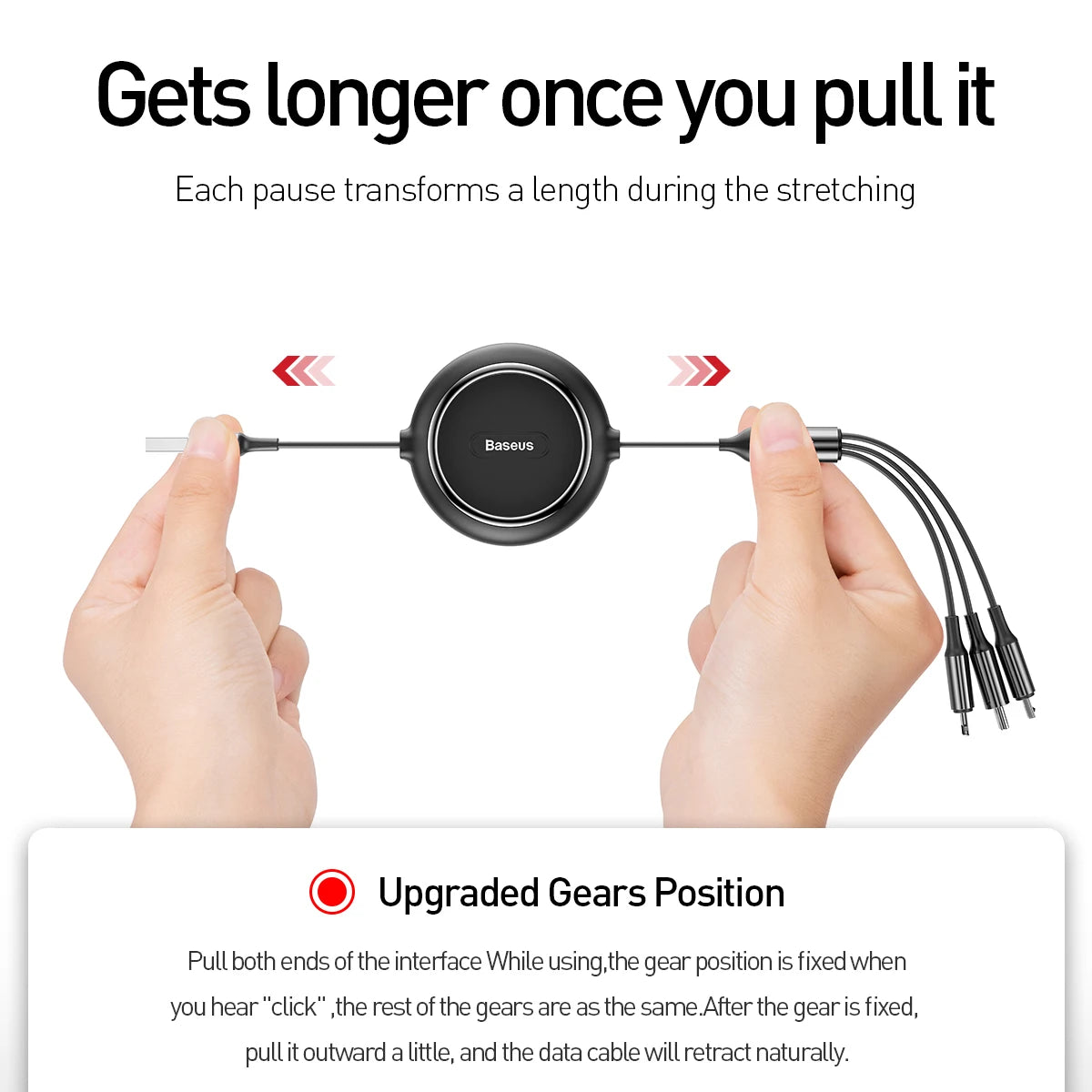 Baseus 3-in-1 Universal Charging and Data Cable