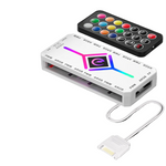 Power Train Z-H8 V2 ARGB & PWM Fan Hub Splitter with Remote Control