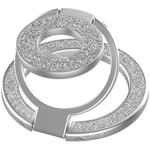 Universal Magnetic Phone Grip and Kickstand with Double-Sided Ring