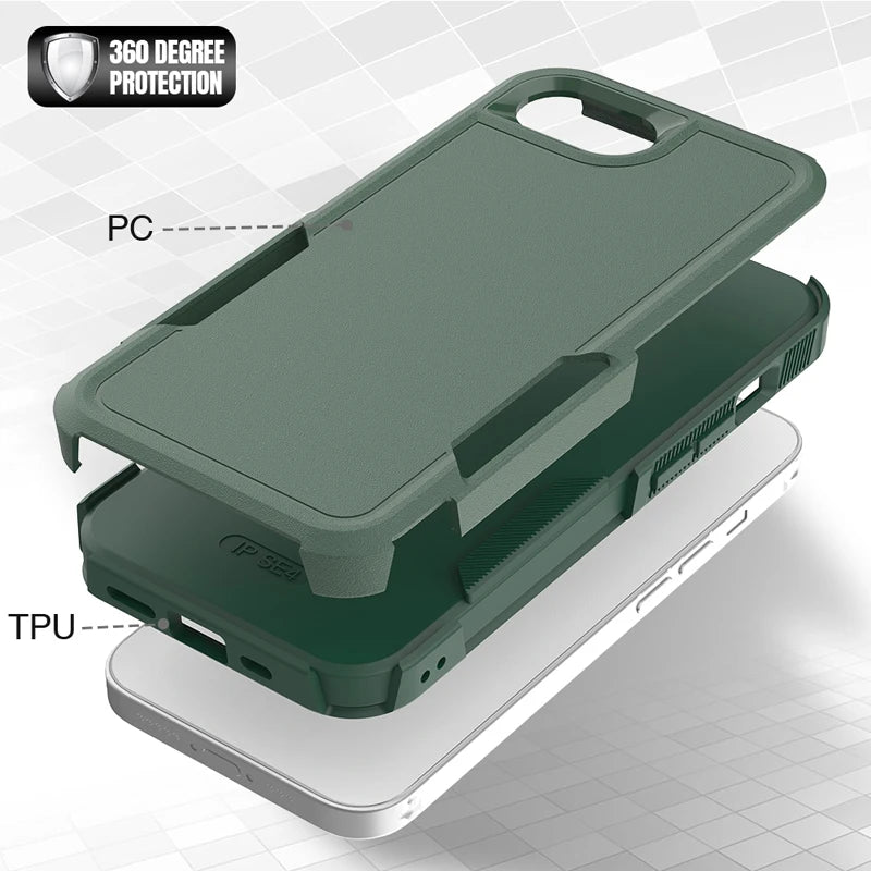 360° Shockproof Armor Case for iPhone 16e