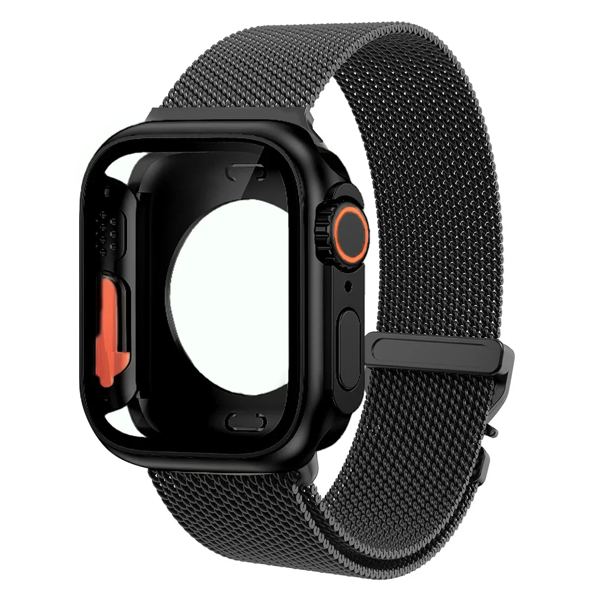 Magnetic Milanese Band with Shockproof Ultra Bumper Case for Apple Watch