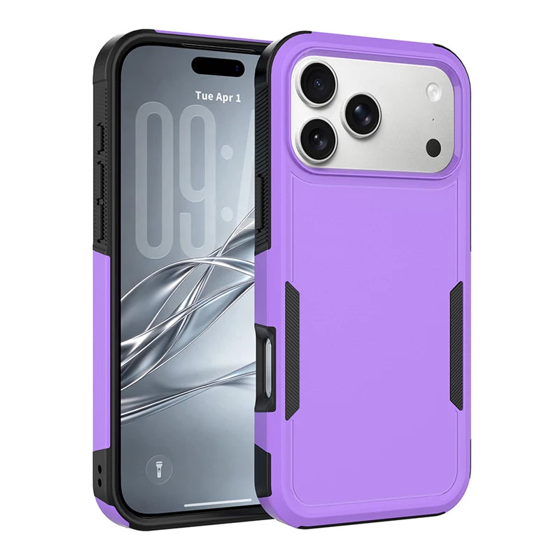 Dual-Layer Shockproof Armor Case with 360° Drop Protection for iPhone 18 Series