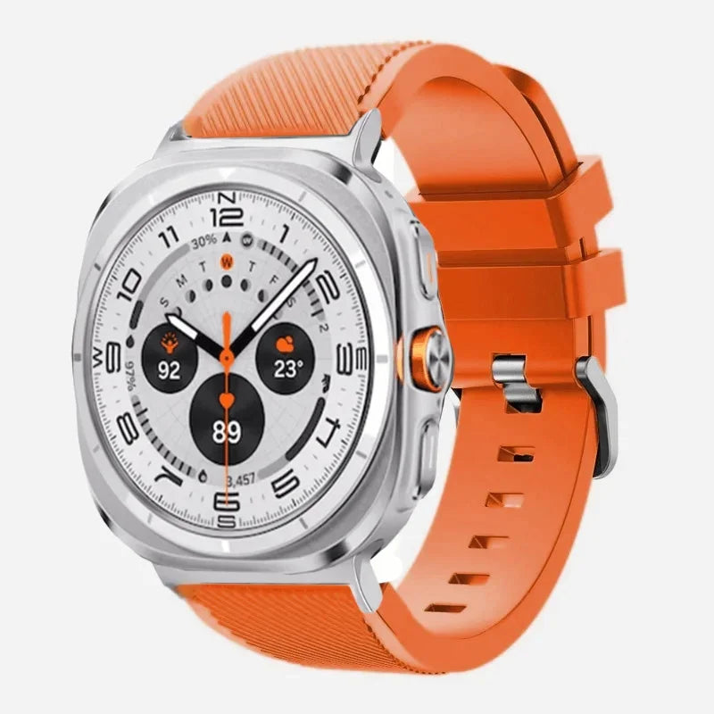 Stripe Textured Silicone Wristband for Samsung Galaxy Watch Ultra
