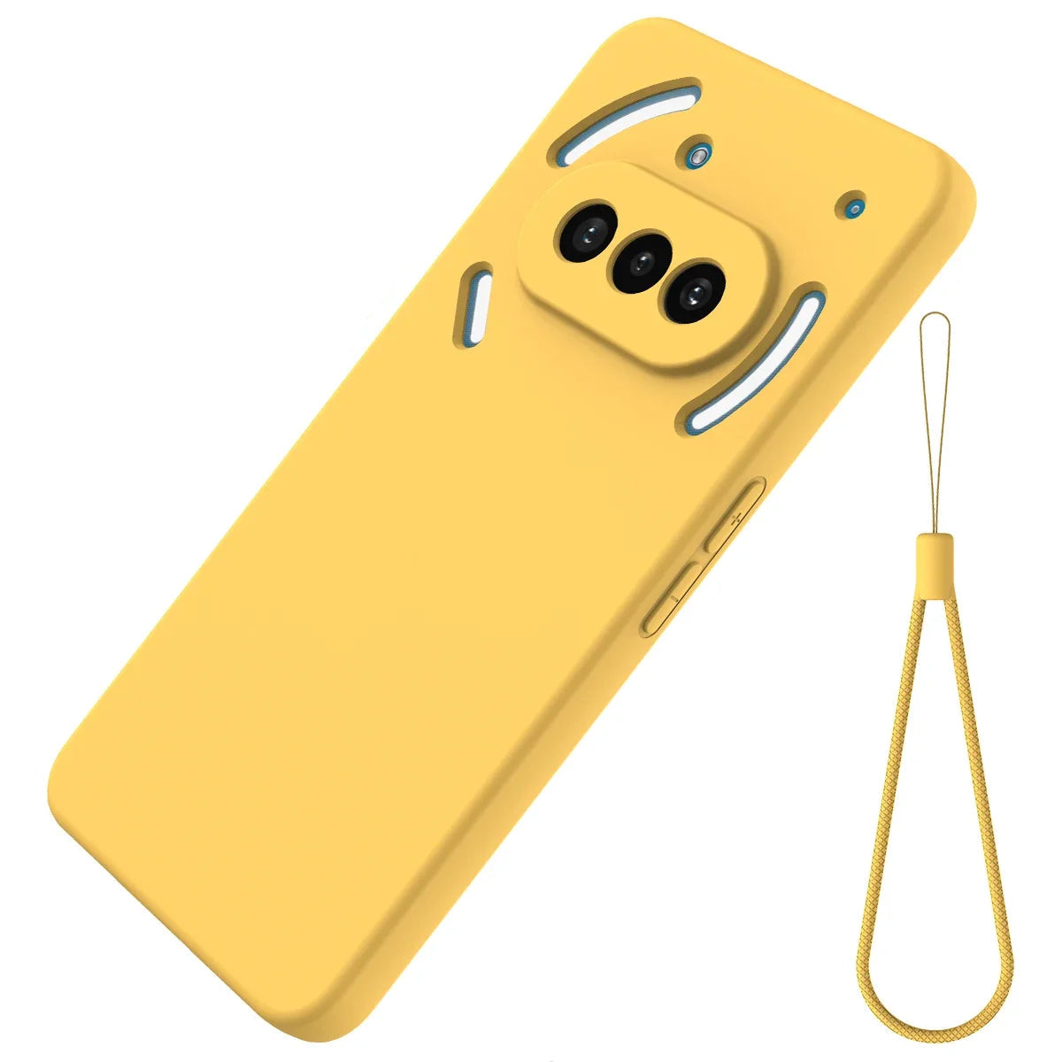 Premium Liquid Silicone Lanyard Case Shockproof Matte for Nothing Phone 3a / 3a Pro