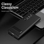 Textured Flip Case with Folding Metal Bracket Kickstand for Samsung Galaxy Z Fold 7