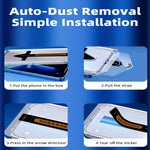 (2-Pack) Easy Install Dust-Free Clear Screen Protector for iPhone 16 Series