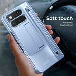 Hard PC Foldable Case with Spring-Ejection Stylus Slot for Google Pixel 10 Pro Fold