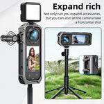 Aluminum Alloy Frame Case with Cold Shoe Mount for Insta360 X5