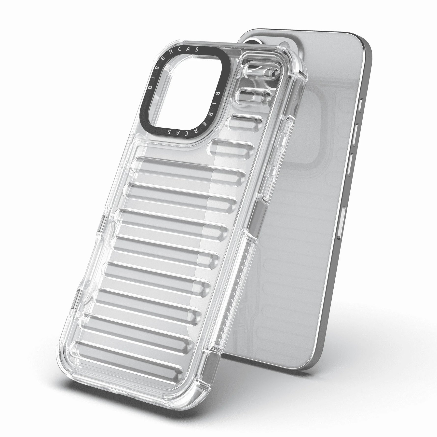 Capsule Air Cushion Transparent Shockproof Case for iPhone 15 Series
