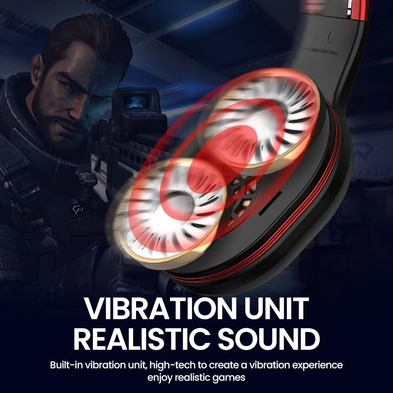 Picun P80X Wireless RGB Gaming Headset