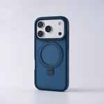 Frosted Matte Shockproof MagSafe Case with Metal Kickstand for iPhone 17 Series