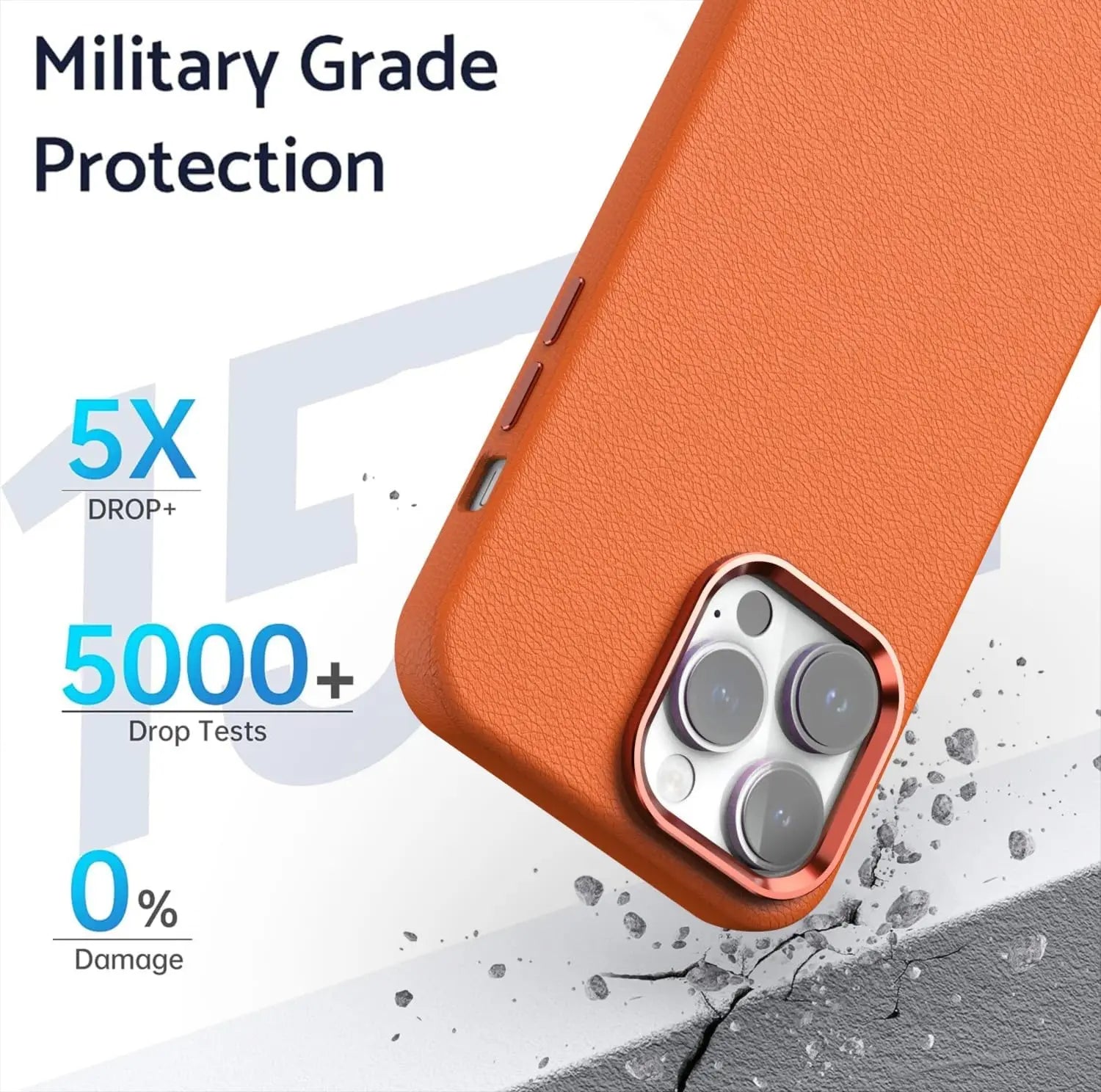 Luxury Leather MagSafe Phone Case for iPhone 15 Series