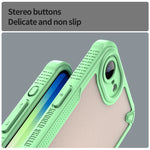 iPhone 16e Scratch-Proof Hard PC + Soft TPU Border Translucent Matte Case