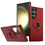 Shockproof Armor Phone Magnetic Case with Ring Kickstand for Galaxy S25 Series