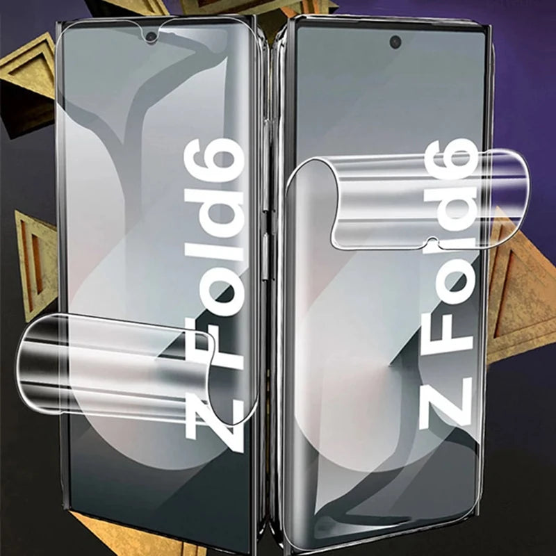 Clear Front and Back Screen Protector with Camera Lens Cover for Samsung Galaxy Z Fold 7