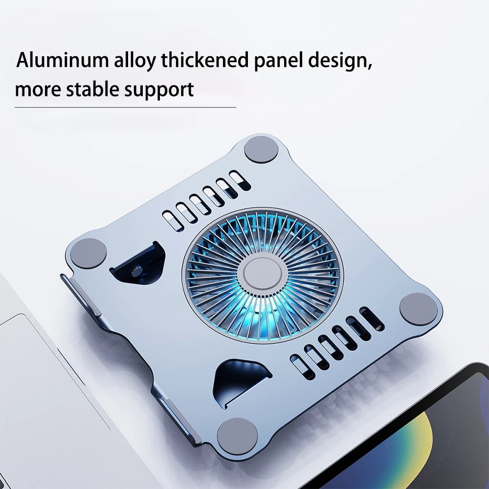 Aluminum Laptop Stand with Cooling Fan