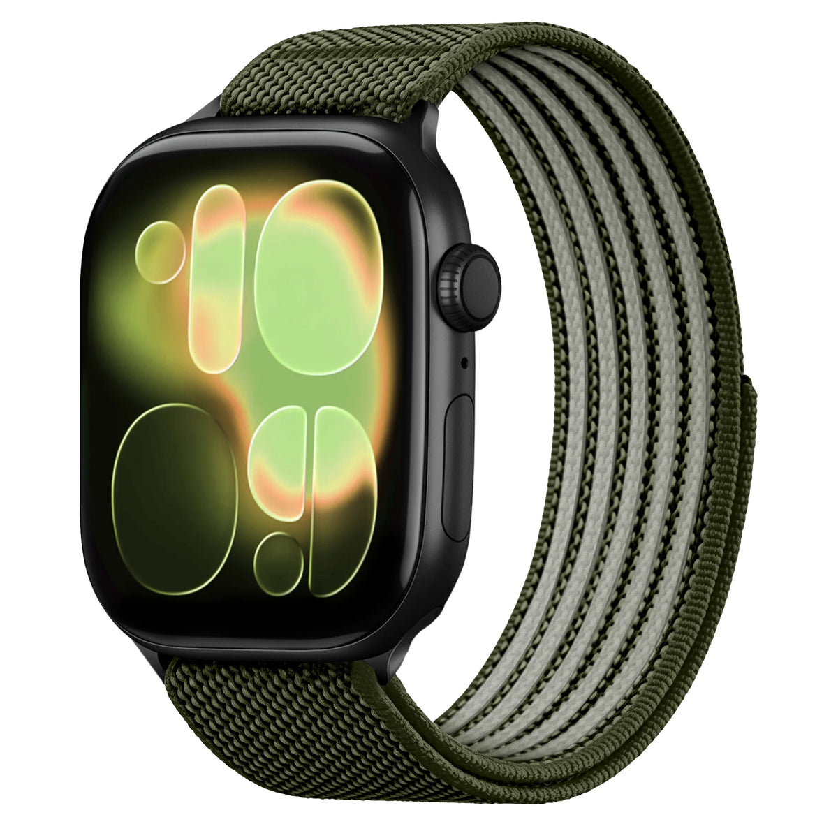 Breathable Nylon Sport Loop Band with Hook-and-Loop Closure for Apple Watch