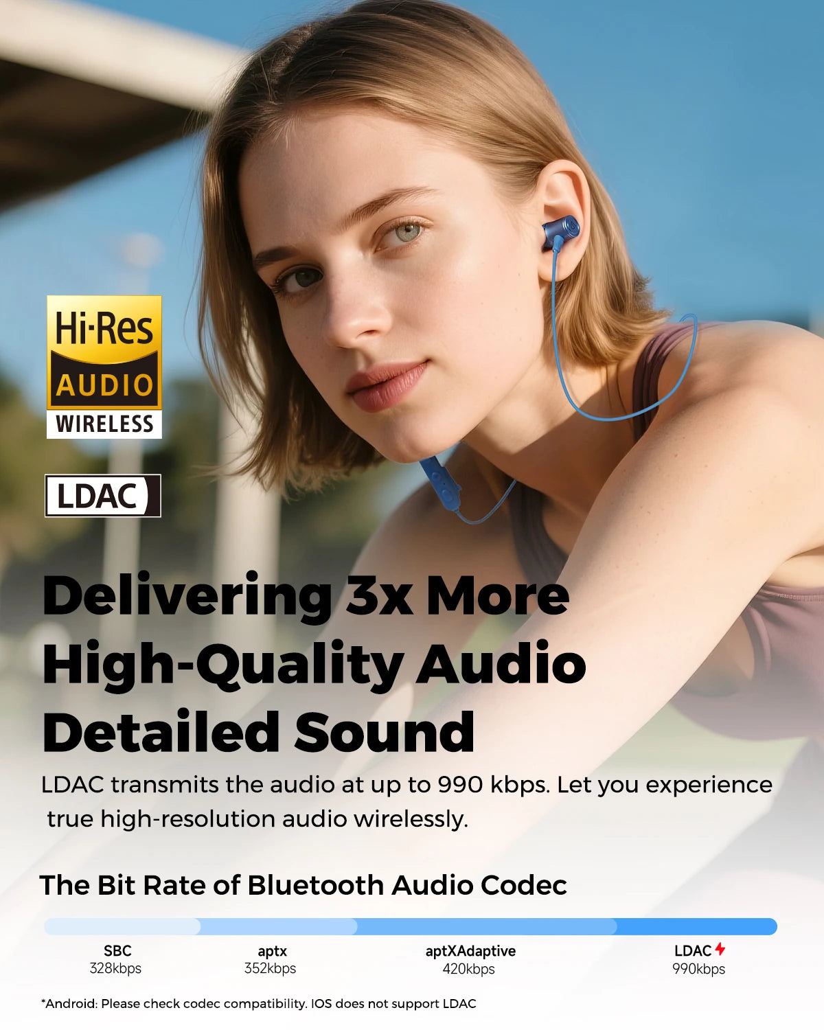 SoundPEATS Q40 HD AI Call Noise Cancelling Neckband
