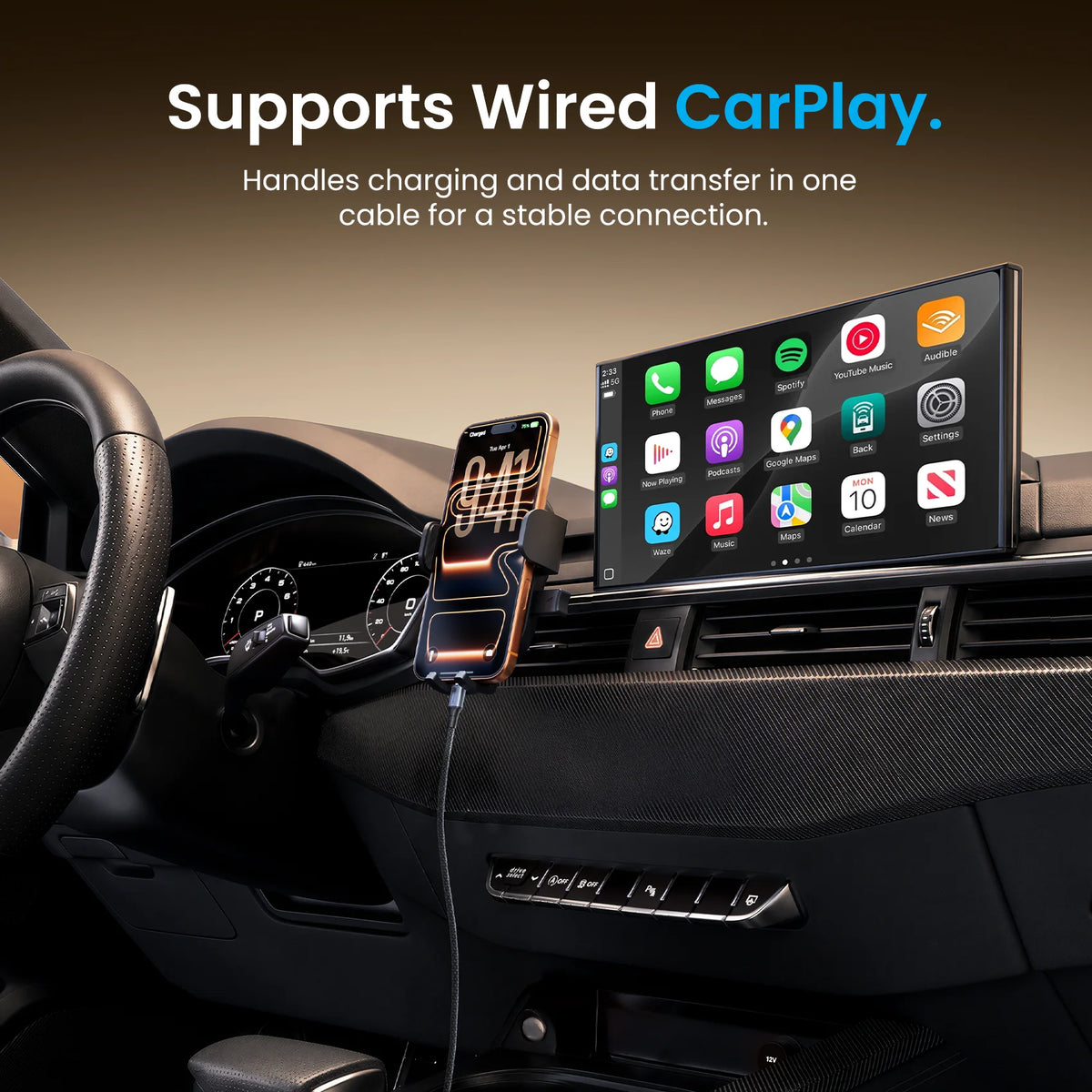 Vention 100W USB-C Braided Fast Charging Cable
