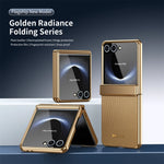 Luxury Diamond Pattern Leather Case with Screen Protector for Samsung Galaxy Z Flip 8