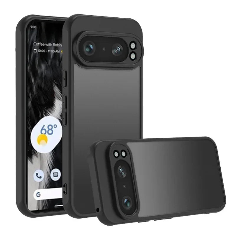 Shockproof Armor Matte Frosted Acrylic Case for Google Pixel 9 Series
